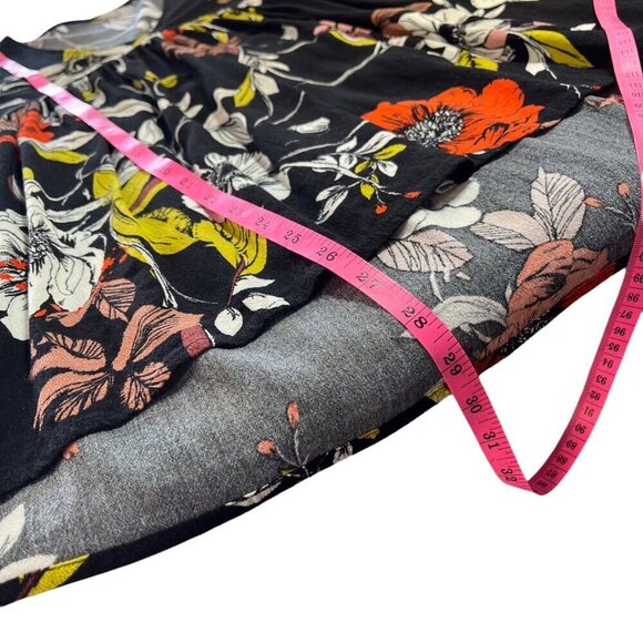 Free People Bella Floral Mini Tunic Dress Size Xsmall Boho Flare Sleeves - Picture 12 of 13